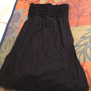 Black strapless dress/swim suit cover up